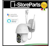 TELECAMERA WIFI PER ESTERNO SENSORE MOVIMENTO 360 GRADI SMART ALEXA GOOGLE