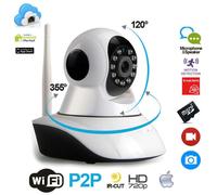 TELECAMERA WIRELESS IP P2P HD 720P CAMERA INFRAROSSI WI-FI REGISTRA MICRO SD