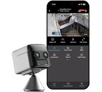 Telecamera Wireless NomadEye per Van Cavalli | 4K Ultra HD, Supporto Magnetico, Batteria 15H, Visione Notturna, Audio a 2 Vie per Aggancio Rimorchio Bestiame, Gooseneck, Camper, Connessione WiFi