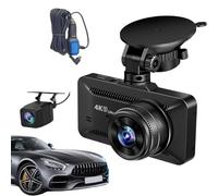 Telecamere Auto | Registratore 4K Visione Notturna Senza Fili,Telecamera Di Registrazione 1080P Anteriore E Posteriore,per Monitoraggio di Veicoli e Camion per Parcheggio Guida e Viaggi Stradali