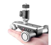 Telecamere d'azione PPL-06S. Mini Motoried Electric Track Slider Motor Dolly Truck Car for camcorder for fotocamera DV. Dolly Panoramic Time Lapse Molteplici modalità di scatto, ripresa facile