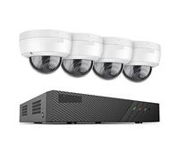 Telecamere di sicurezza 5MP FHD POE Sistema di videosorveglianza di rete H.265+ 6MP NVR con telecamere POE di sorveglianza resistente alle intemperie da 5MP Audio In IP Camera ( Size : 1T , Color : 4p