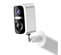 Telecamere di Sicurezza Wireless per Esterni, Visione Notturna a Colori 2K, Rilevamento del Movimento, Conversazione Bidirezionale, Alimentazione a Batteria, WiFi, Telecamera per Interni, IP65