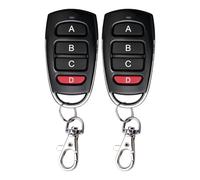 Telecomandi Universali per Cancello,Set di 2 Telecomando Cancello 433,92 MHz Duplicatore di Chiavi Garage 4 Pulsanti Solo Codice Fisso,Compatibili con Sistemi Duplicabili per Porte da Garage, Cancelli
