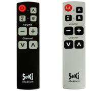 Telecomandi universali Seki Slim Grande DVD Easy Plus Open per anziani e bambini