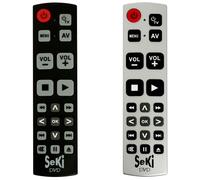 Telecomandi universali Seki Slim Grande DVD Easy Plus Open per anziani e bambini