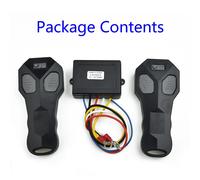 Telecomando 10A Con Ricevitore 433MHz ATV Nero Auto DC12V/24V Kit Ricambi