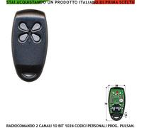 Telecomando 2 Canali Automatismo Apriporta Copia 1024 Codici 12 Bit UM86409 Emul