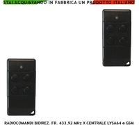 TELECOMANDO 2 PEZZI BIDIREZ. ANTIFURTO LYSA64 CODICE SICUREZZA COMPATIBILE SYDRA