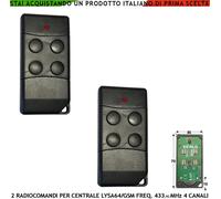 Telecomando 4 Canali 2 Pezzi Per Antifurto Via Radio Centrale Lysa GSM Sydra GSM