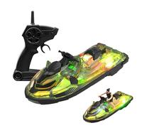 Telecomando a LED, giocattolo per giocare in acqua con segnale forte da 2,4 GHz, impermeabile per lago e piscina, giocattoli da corsa per bambini, bambini maggio