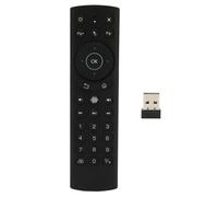 Telecomando aereo altamente versatile con controllo vocale, mouse con rilevamento RF 2.4G e design retroilluminato per Smart TV, Android TV Box,