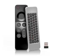 Telecomando Air Mouse Vocale Wireless 2.4G con Mini Tastiera, Telecomando a Giroscopio per Android TV Box, Windows, Mac OS, Linux PC e Smart TV