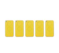 Telecomando apricancello, 1-10 Pezzi 433Mhz 433.92Mhz Rolling Code Telecomando Per Porta Del Garage,Trasmettitore remoto(Yellow-5pcs)