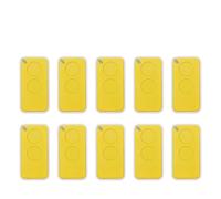 Telecomando apricancello, 1-10 Pezzi 433Mhz 433.92Mhz Rolling Code Telecomando Per Porta Del Garage,Trasmettitore remoto(Yellow-10pcs)