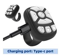 Telecomando Bluetooth mini jixopn, compatibile con iPhone, Xiaomi, Huawei, per girare pagina di ebook, scattare foto senza fili e per selfie.