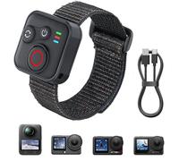Telecomando Bluetooth per action camera per DJI Osmo 360/Osmo Action 6/5 Pro/4, raggio di 50 m, telecomando wireless con cinturino da polso per vlog e scatti d'azione