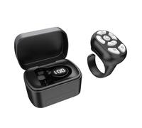 Telecomando Bluetooth TikTok Girapagina, Anello Clicker a Scorrimento per la Nuova Fotocamera Registrazione Video Pulsante Selfie Otturatore, Telecomando con Dito per IPhone per