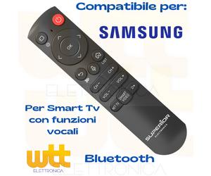 TELECOMANDO BN59-01242A BN59-01259E PER SAMSUNG VOCALE VOICE SMART TV 4K