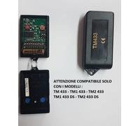 TELECOMANDO CANCELLI COMPATIBILE FAAC TM1 433DS TM2 433DS CON DIP-SWITCH