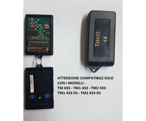 TELECOMANDO CANCELLI COMPATIBILE FAAC TM1 433DS TM2 433DS CON DIP-SWITCH