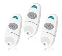 Telecomando Cancello, Telecomando Porta Garage, 3 Pezzi Telecomando per Cancelli 433,92 MHz, Compatibile con 433MHz Telecomando C@me EV, NA, EE, 2 Canali - Bianco