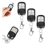 Telecomando Cancello Universali, 3Pcs Telecomando per Cancelli Porta Garage, 4 Tasti Clonazione Telecomandi Automatico, Duplicatore Garage Door Remote Fob Senza Fili Incluse Batterie, Compatibili