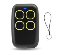Telecomando Cancello Universali 4 in 1, Telecomando Universale Multifrequenza Rolling Code da 280 a 868 MHz, Radiocomando per Apricancello Programmabile(giallo)