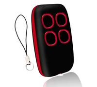 Telecomando Cancello Universali, Rolling Code e Codice Fisso 280-868 MHz, 4 in 1 multifrequenza, telecomando cancello compatibile con più di 90 marche, telecomando universale 433MHz (Rosso)