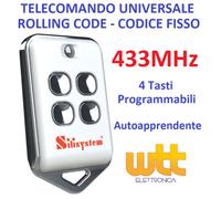 Telecomando compatibile con Nice SMILO SM2 e SM4 433 Mhz rolling code