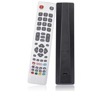 Telecomando compatibile con Sharp Aquos, nuovo telecomando di ricambio per SHW/RMC/0115 DH1901091551 di Sharp Smart TV con pulsanti Netflix, telecomando Smart TV (argento)