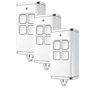 Telecomando compatibile per porta del garage, 868.3 BS MHz, compatibile con HSE-4-868-BS, HSE2-868-BS, HS4-868-BS, HS1-868-BS, HSS4-868-BS, HSP4-868-BS, telecomando bianco 3 pezzi