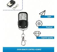 Telecomando con pulsante a pressione in metallo, con tasti ABCD/Sblocca/Blocca, 4 pulsanti 433MHz universale, telecomando per apertura garage a 4 pulsanti per porte elettriche Tagli Unica,2 pezzi,10 p