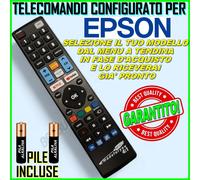 TELECOMANDO CONFIGURATO PER EPSON SCEGLI IL TUO MODELLO LO RICEVERAI PRONTO