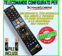 TELECOMANDO CONFIGURATO PER SCHAUB LORENZ SCEGLI IL MODELLO LO RICEVERAI PRONTO
