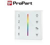 Telecomando da parete RGB/RGBW bianco 4 zone RF2.4G