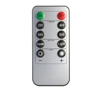 Telecomando decorativo per la casa con pulsanti timer 2H 4H 6H 8H, controlli dimmer e modalità luce, controller portatile da 8 cm per illuminazione per feste