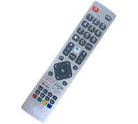 Telecomando di ricambio generico per Smart TV Sharp Aquos UHD con controllo vocale, Google Play, Prime Video, Netflix e pulsanti di scelta rapida YouTube