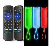 Telecomando di ricambio per Roku con custodia in silicone morbido, telecomando universale per Smart TV TCL Roku/Hisense Roku/Onn Roku/Westinghouse Roku/Philips Roku (non per Roku Stick/Box)