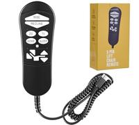 Telecomando di ricambio per sedia elevatrice a 5 pin, compatibile con reclinabili a doppio motore Golden&Ultra Comfort, regolatore manuale reclinabile per telecomandi ZKAD-2/3/4/5, supporta Rise