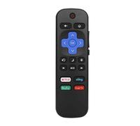Telecomando di ricambio per Smart TV, non richiede abbinamento. Compatibile con Roku TV, pulsanti volume e mute. Design leggero ed ergonomico per lui.