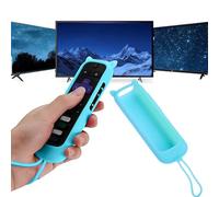 Telecomando di ricambio per TV con custodia protettiva morbida che si illumina al buio, telecomando universale per Smart TV (blu)