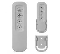 Telecomando di ricambio per ventola Hunter, grigio tortora, solo | Compatibile con Hunter 99770 99392 99813 99118 99122 99123 99119, 3 velocità e dimmer luce, include supporto a parete