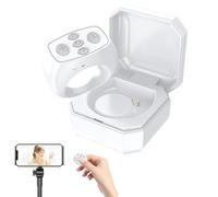 Telecomando dito - Voltaggio pagina di controllo dei denti con custodia di ricarica - Pulsante Selfie dell'otturatore remoto della fotocamera, clicker di scorrimento per il romanzo fotografico video