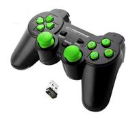 Telecomando Gaming Senza Fili Esperanza Gladiator GX600 USB 2.0 Nero Verde PC