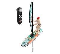 Telecomando | Giocattolo in barca per vasca da bagno e piscina con a LED e telecomando a 2,4 GHz | Barca RC per bambini, avventure all'aperto, nel lago, divertimento in giardino, giochi