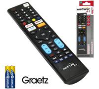 Telecomando GRAETZ Universale PER TV Pronto All'uso Pile Incluse