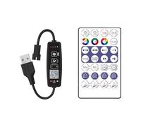 Telecomando LED - Unità di attenuazione wireless da 2,4 GHz, telecomando LED RGB multi colore | Segnale stabile Driver Luci LED da 5-24 V, telecomando compatto per luminosità della luce