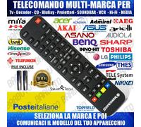 TELECOMANDO MULTIMARCA, CLICCA SULLA TUA MARCA E LO RICEVERAI GIA PRONTO ALL'USO
