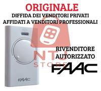 Telecomando ORIGINALE FAAC XT2 433 SLH LR master 2 tasti bianco 433,92MHz